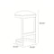 Manhattan Comfort Aura Bar Stool in White and Polished Brass BS006-WH - alternate 5